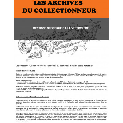 PDF CITROËN SM (1970 à 1975) - Les Archives du Collectionneur n°19
