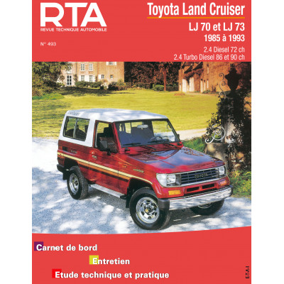 PACK RTA 493 - TOYOTA LAND CRUISER LJ 70 et 73 (1985 à 1993) + PDF