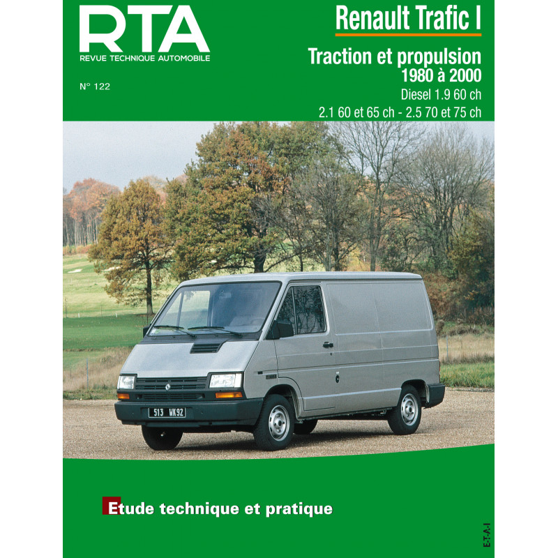 RTA-PAPIER RENAULT TRAFIC I phase 3 Bus 4 portes (1994 > 2000)