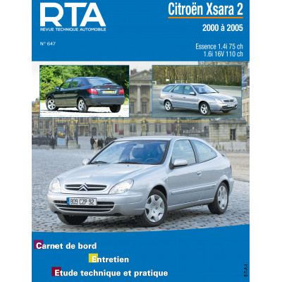 RTA PDF 647 - CITROEN XSARA 2 (2000 à 2005) - essence