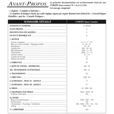 RTA 647 - CITROEN XSARA 2 (2000 à 2005) - essence