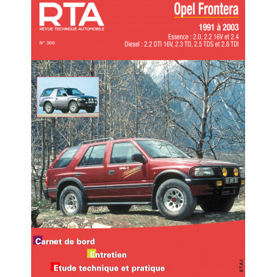 Pack RTA 369 - OPEL FRONTERA (1991 à 2003) + PDF