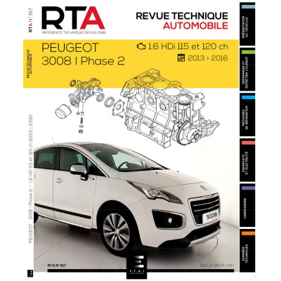 RTA PDF 817 PEUGEOT 3008 I PHASE 2 (2013 à 2016)