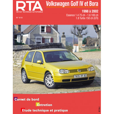 PACK RTA 618 - VOLKSWAGEN GOLF IV/BORA (1J) (1998 à 2002) - essence + PDF