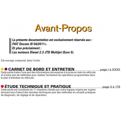 PACK RTA B768 - FIAT DUCATO III (2011 à 2014) - 2.3 Multijet + PDF