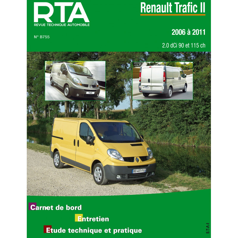 RTA-PAPIER RENAULT TRAFIC II phase 2 Break 4 portes (2006 > 2014)