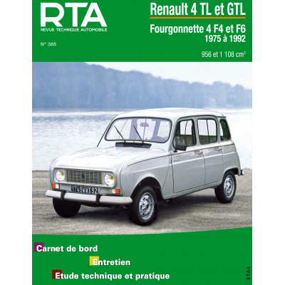 Pack RTA 388 - RENAULT 4 TL, GTL, F4 et F6 (1975 à 1992) + PDF