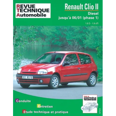 RTA 624.2 RENAULT CLIO II PHASE 1 Diesel 03/98 à 06/01 - Version Numérique