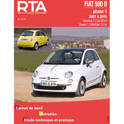 PACK RTA B729 - FIAT 500 II phase 1 (2007 à 2015) + PDF