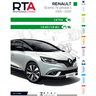 RTA PDF 858 - RENAULT SCENIC IV phase 1 (2016 à 2020)
