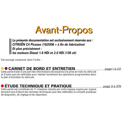 PACK RTA B723 - CITROEN C4 PICASSO I (2006 à 2013) + PDF