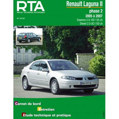 PACK RTA B700 - RENAULT LAGUNA II phase 2 (2005 à 2007) + PDF