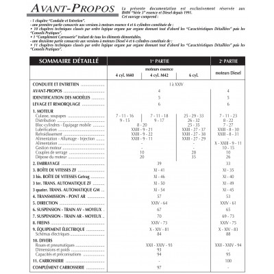RTA PDF 725 - BMW SERIE 3 III (E36) (1991 à 2000)