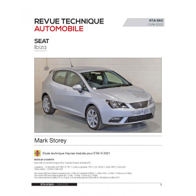 RTA PDF 860 - SEAT IBIZA IV (2008 à 2017)