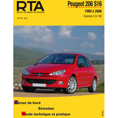 Pack RTA TAP-426 - PEUGEOT 206 S16 (1999 à 2006) + PDF