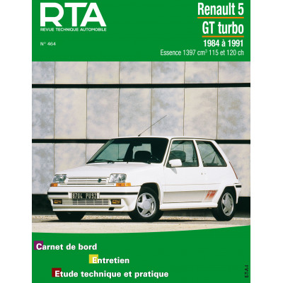 PACK RTA 464 - RENAULT 5 GT turbo (1984 à 1991) + PDF