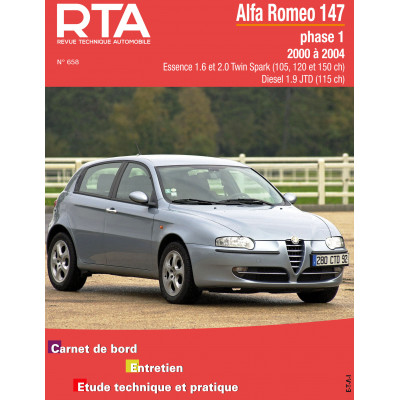 RTA 658 - ALFA ROMEO 147 phase 1 (2000 à 2004)