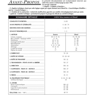 RTA PDF 435 - LADA NIVA essence et diesel (1978 à 1995)