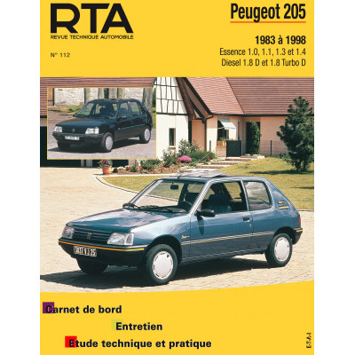 Pack RTA 112 - PEUGEOT 205 (1983 à 1998) - essence et diesel + PDF