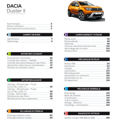 RTA 863 - DACIA DUSTER II 1.5 dCi 90 à 115 ch (2018 à 2021)
