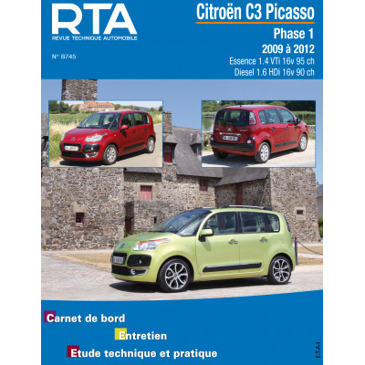 RTA B745 - CITROEN C3 PICASSO phase 1 (2009 à 2012)