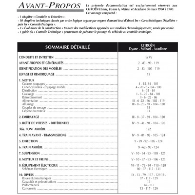 PACK RTA 279 - CITROEN DYANE, MEHARI et ACADIANE (1968 à 1987) + PDF