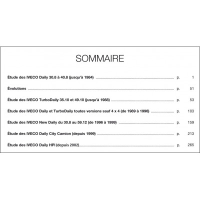 PACK RTA 117 - IVECO DAILY I et II (1978 à 2006) + PDF