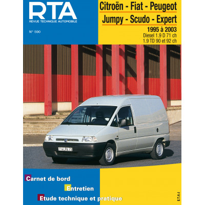 RTA PDF 590 - CITROEN JUMPY / FIAT SCUDO / PEUGEOT EXPERT I phase 1 (1995 à 2003)