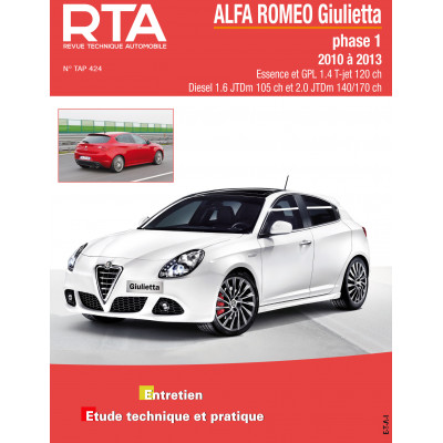Pack RTA TAP 424 - ALFA ROMEO GIULIETTA phase 1 (2010 à 2013) + PDF