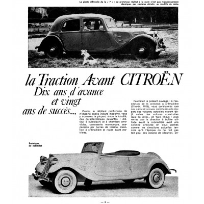 CITROEN TRACTION AVANT 7, 11 et 15 (1934 à 1957) - Les Archives du Collectionneur n°7