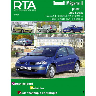PACK RTA 121 - RENAULT MEGANE II phase 1 (2002 à 2005) + PDF