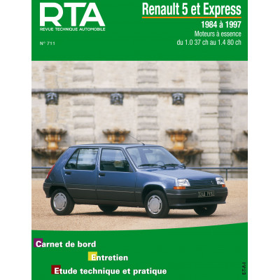 PACK RTA 711 - RENAULT 5 et EXPRESS (1984 à 1997) - Essence + PDF