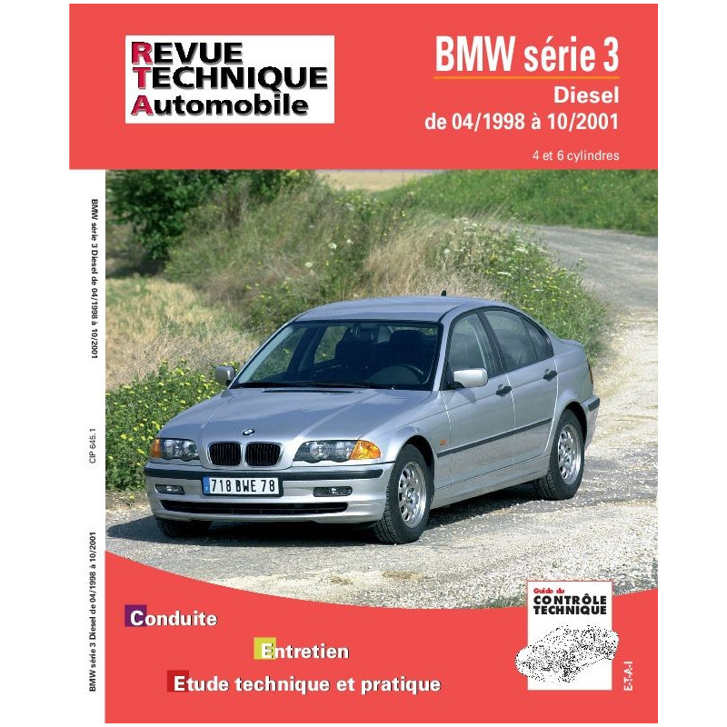 RTA-PAPIER BMW SERIE 3 IV phase 1 Berline 4 portes (1998 > 2001)