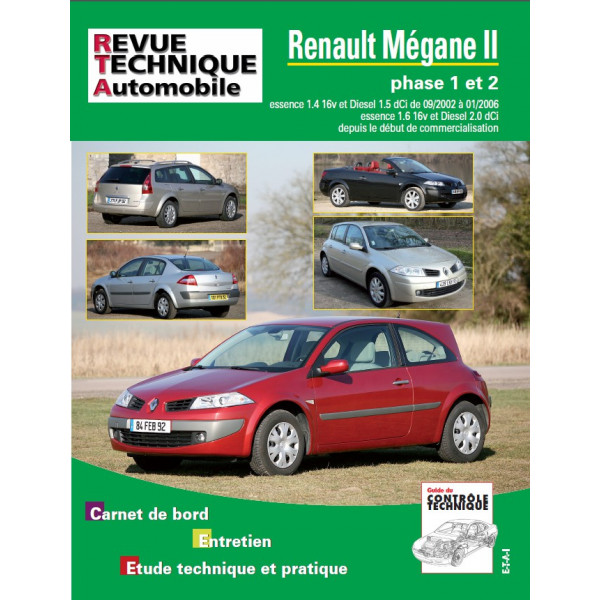 RTA B716.5 RENAULT MEGANE II PHASE 1 et 2 (2002 à 2009)