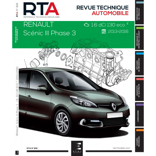 RTA 818 Renault SCENIC III PHASE 3 (2013 - 2016)