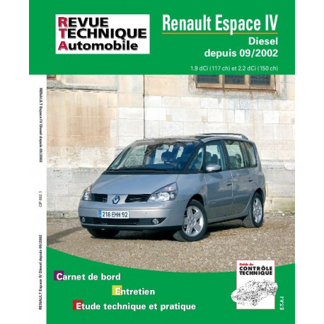 revue technique automobile RTA RENAULT Espace depuis 97 4 cyl ess et die n° 603 