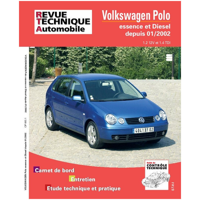 Revue Technique Volkswagen Polo Depuis 01/02 (RTA) Site officiel ETAI