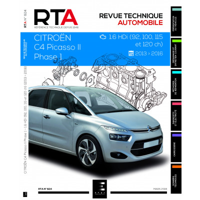 RTA 824 C4 PICASSO II Ph.1 1.6HDi 92à120ch (2013-2016)