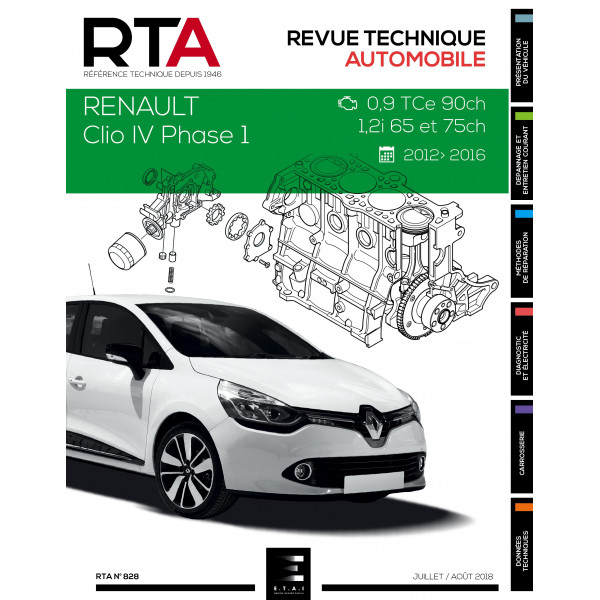 RTA 828 RENAULT CLIO IV PHASE 1 (2012 à 2016) - Essence