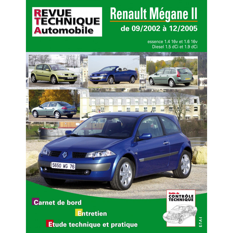 Revue Technique RENAULT MEGANE II Diesel 1.5 dCi et 1.9 dCi RTA 