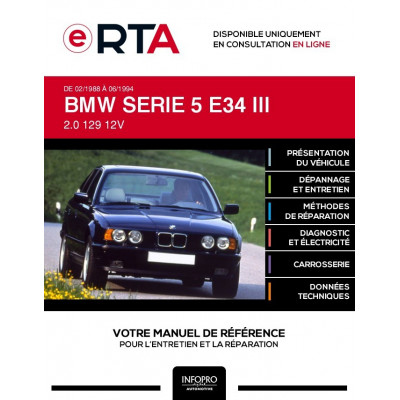 E-RTA Bmw Serie 5 III BERLINE 4 portes de 02/1988 à 06/1994