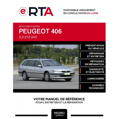 E-RTA Peugeot 406 BREAK 5 portes de 04/1999 à 04/2004