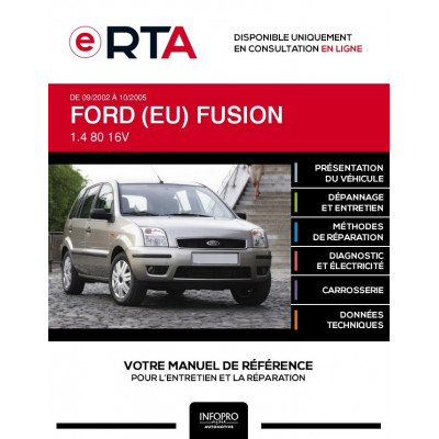 E-RTA Ford (eu) Fusion HAYON 5 portes de 09/2002 à 10/2005