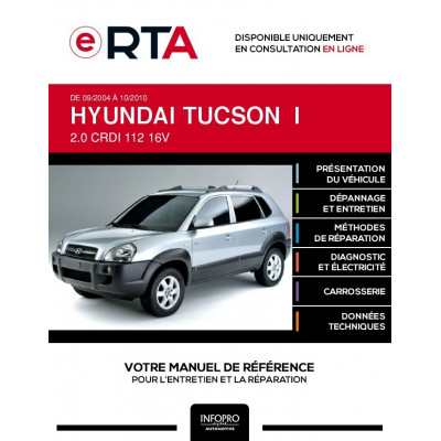 E-RTA Hyundai Tucson I BREAK 5 portes de 09/2004 à 10/2010