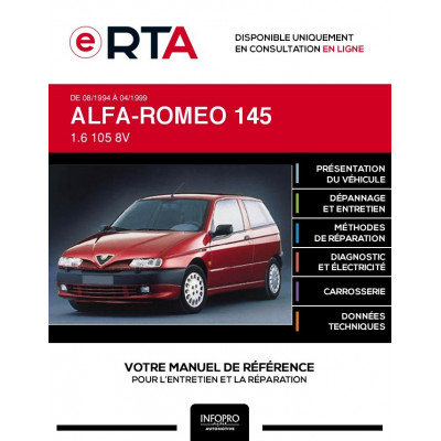 E-RTA Alfa-romeo 145 HAYON 3 portes de 08/1994 à 04/1999