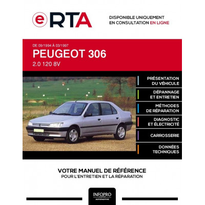 E-RTA Peugeot 306 BERLINE 4 portes de 09/1994 à 03/1997