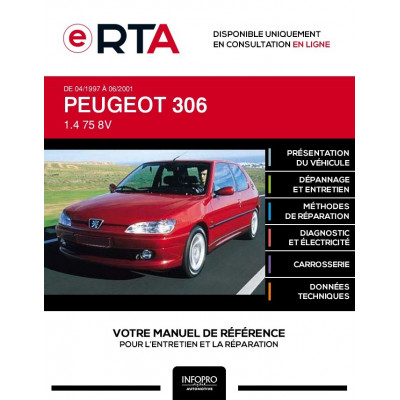E-RTA Peugeot 306 HAYON 3 portes de 04/1997 à 06/2001