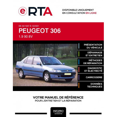 E-RTA Peugeot 306 BERLINE 4 portes de 04/1997 à 12/2001