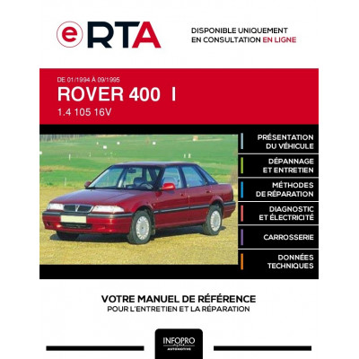 E-RTA Rover 400 I BERLINE 4 portes de 01/1994 à 09/1995