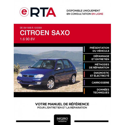 E-RTA Citroen Saxo HAYON 5 portes de 09/1999 à 12/2004